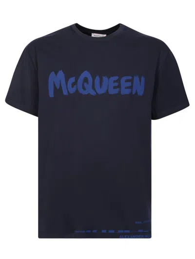 Alexander Mcqueen T-shirts In Blue