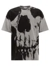 Alexander Mcqueen Skull T-shirt In Gray