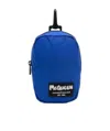 Alexander Mcqueen Tag Mini Headphone Pouch In Blue