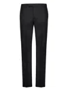 Alexander Mcqueen Tailored Barathea Trousers In Black