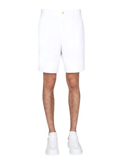 Alexander Mcqueen Tailored Bermudas In White