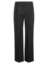 Alexander Mcqueen Tailored Black Trousers With High Waist In Black