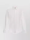 Alexander Mcqueen Tailored Buttoned Collared Shirt With Curved Hem