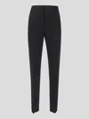 Alexander Mcqueen Tailored Cigarette Trousers In Black