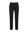 Alexander Mcqueen Tailored Cigarette Trousers In Black
