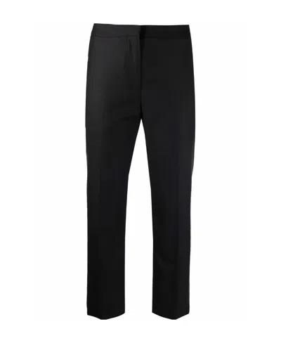 Alexander Mcqueen Tailored Cropped Trousers In Black