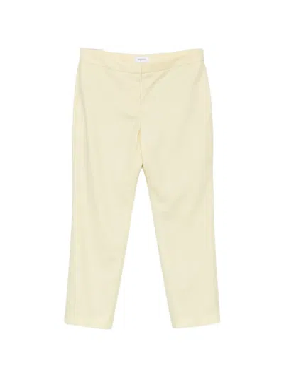 Alexander Mcqueen Tailored Cropped Trousers In Yellow