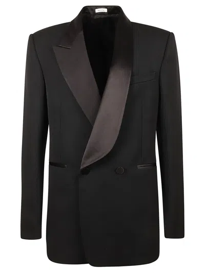 Alexander Mcqueen Tailored Double-breasted Jacket In Black