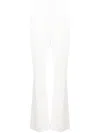 Alexander Mcqueen High-rise Flared Tailored Trousers In White