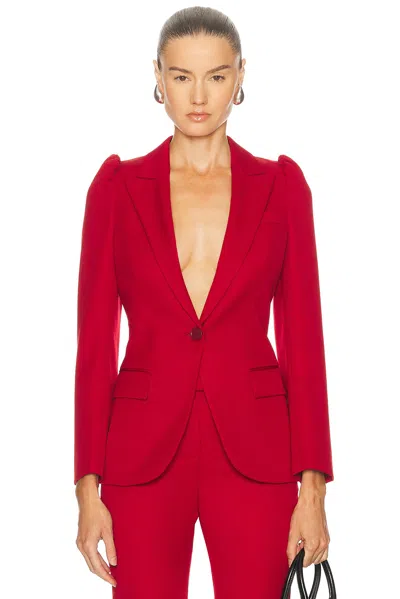 Alexander Mcqueen Tailored Jacket In Red