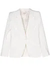 Alexander Mcqueen Tailored Jacket With Peaked Lapels For Women In Beige