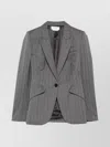 Alexander Mcqueen Tailored Jacket Padded Shoulders In Gray