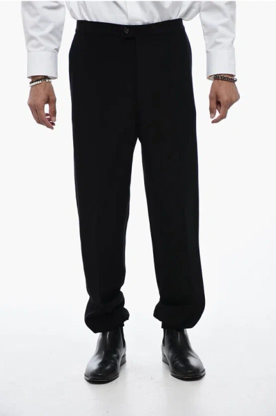 Alexander Mcqueen Tailored Jogger Pants With Elastic Hem In Black
