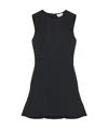 Alexander Mcqueen Flared A-line Sleeveless Mini Dress In Black