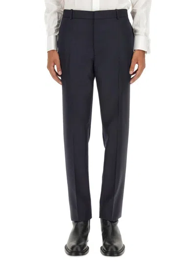 Alexander Mcqueen Tailored Pants In Navy