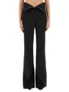Alexander Mcqueen Wide-leg Pant In Wool Blend In Black