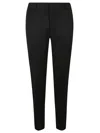 Alexander Mcqueen Tailored Slim-fit Trousers With Structured Waistband In Black
