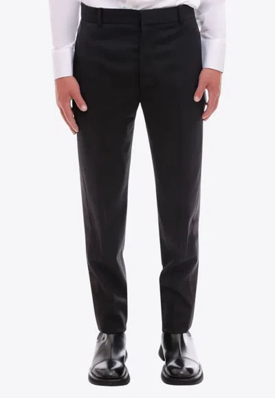 Alexander Mcqueen Tailored Straight-leg Pants In Black