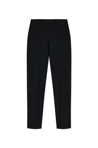 Alexander Mcqueen Tailored Tapered Trousers In Black