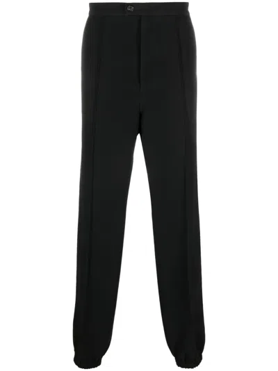 Alexander Mcqueen Loose Fit Track Pants In Black