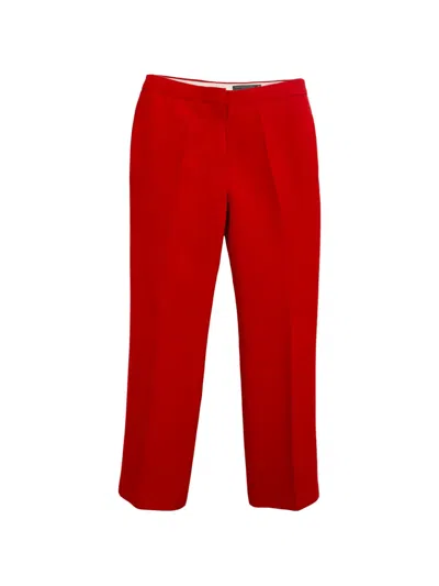 Pre-owned Alexander Mcqueen Tailored Trousers In Red