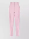 Alexander Mcqueen Alexander Mc Queen Pink Regular Trousers With Pleats In Pink