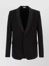 Alexander Mcqueen Tailored Wool Blazer Flap Pockets In Black