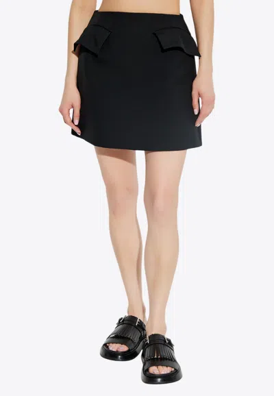 ALEXANDER MCQUEEN TAILORED WOOL MINI SKIRT