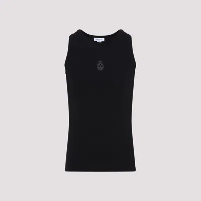 Alexander Mcqueen Alexander Mc Queen Skull Cotton Top In Black