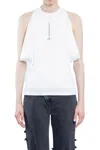 Alexander Mcqueen Alexander Mc Queen Ribbed Top In White