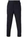 Alexander Mcqueen Tapered Cropped Trousers In Black