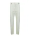 Alexander Mcqueen Tapered Tailored Trousers In White