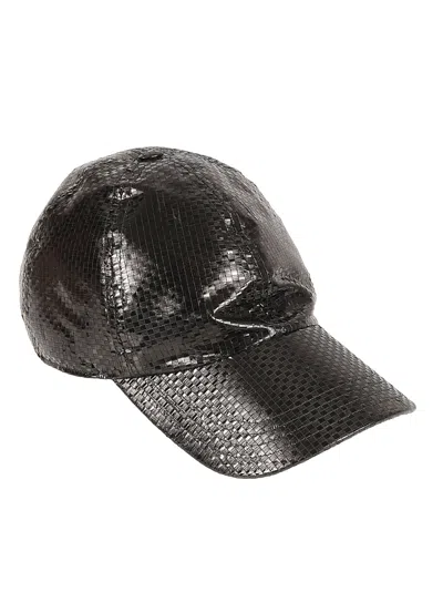 Alexander Mcqueen Tarpaulin Baseball Cap In Black