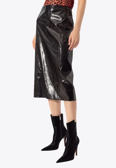 Alexander Mcqueen Tarpaulin Midi Pencil Skirt