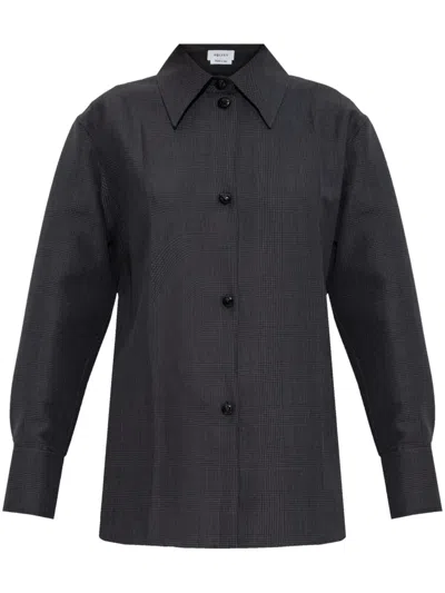 Alexander Mcqueen Tartan Check Shirt In Grey