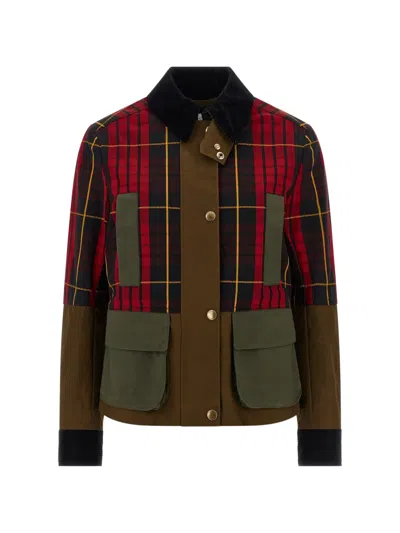 Alexander Mcqueen Mcqueen Deconstructed Tartan Ripstop Jacket In Multi