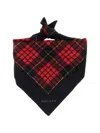 Alexander Mcqueen Tartan Check Quilted Silk Scarf In Multi