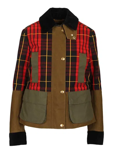 ALEXANDER MCQUEEN TARTAN RIPSTOP JACKET COATS MULTICOLOR