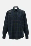 Alexander Mcqueen Plaid Casual Shirt With Structured Collar In Multi