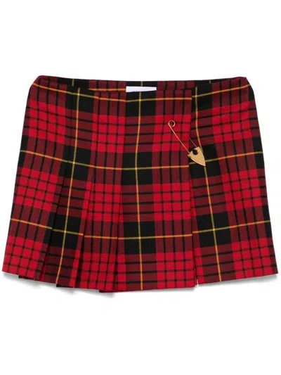 ALEXANDER MCQUEEN TARTAN WOOL MINI SKIRT