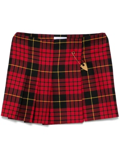 ALEXANDER MCQUEEN ALEXANDER MCQUEEN TARTAN WOOL MINI SKIRT