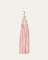 Alexander Mcqueen Tassel Leather Charm In Pink