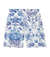 Alexander Mcqueen Sailor Tattoo Shorts In Blue