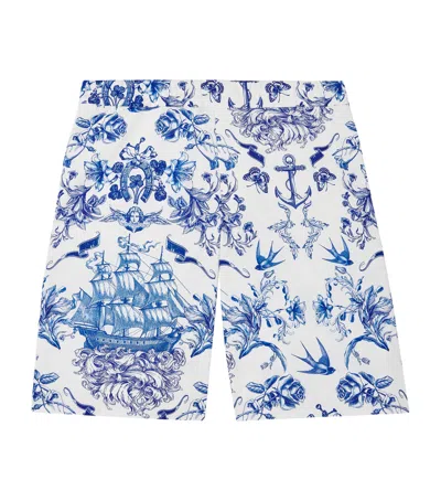 Alexander Mcqueen Tattoo-print Shorts In White