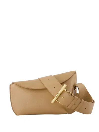 Alexander Mcqueen T Bar Sling Crossbody Alexander Mc Queen Leather Beige In Neutral