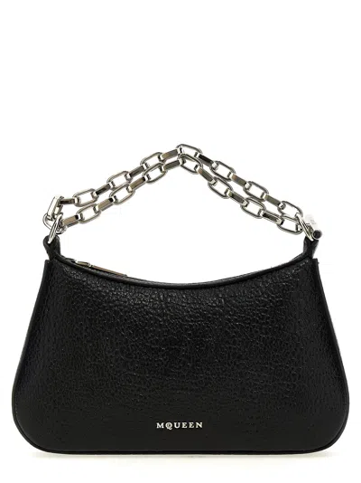 Alexander Mcqueen T-bar Mini Shoulder Bag In Black