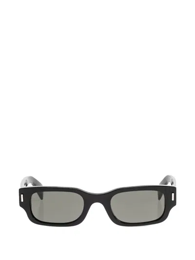 Alexander Mcqueen T-bar Rivet Panthos Sunglasses In Black