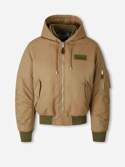 Alexander Mcqueen Technical Jacket With Hood In Brown