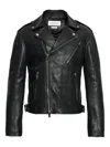 Alexander Mcqueen Zipped Leather Biker Jacket