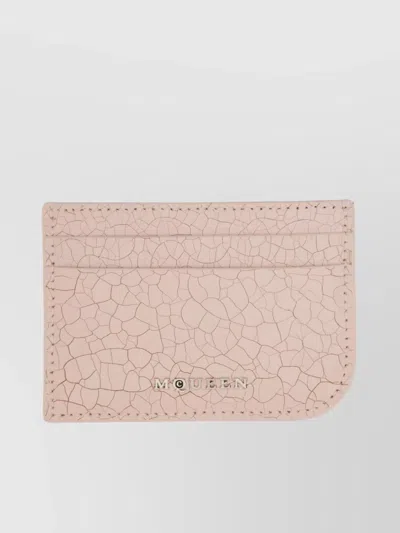 Alexander Mcqueen Textured Leather Card Holder